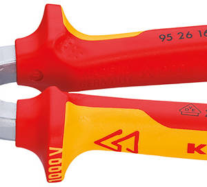 Кабелерез VDE, Ø 15 мм (50 мм²), длина 165 мм, пружина, хром, 2-комп диэлектрические ручки