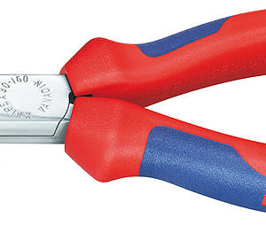 Круглогубцы, губки без насечек 37.5 мм, длина 140 мм, хром, 2-комп ручки