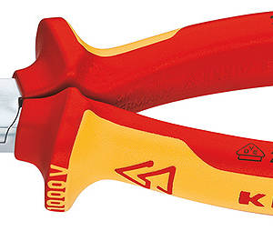 Круглогубцы VDE, губки d3х30 мм, длина 160 мм, хром, 2-комп диэлектрические ручки