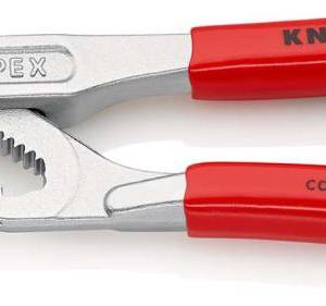 Клещи переставные-гаечный ключ, зев 27 мм, длина 150 мм, хром, обливные ручки