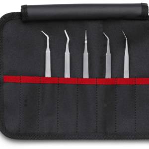 Набор пинцетов прецизионных SMD для микроэлектроники, 5 пр., KN-920101/02/03/04, KN-920254