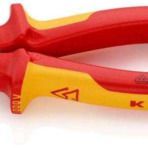 Плоскогубцы комбинированные VDE, 200 мм, хром, 2-комп диэлектрические ручки