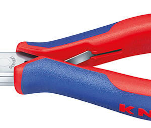 Длинногубцы захватные для электроники, плоские губки, 145 мм, 2-комп ручки