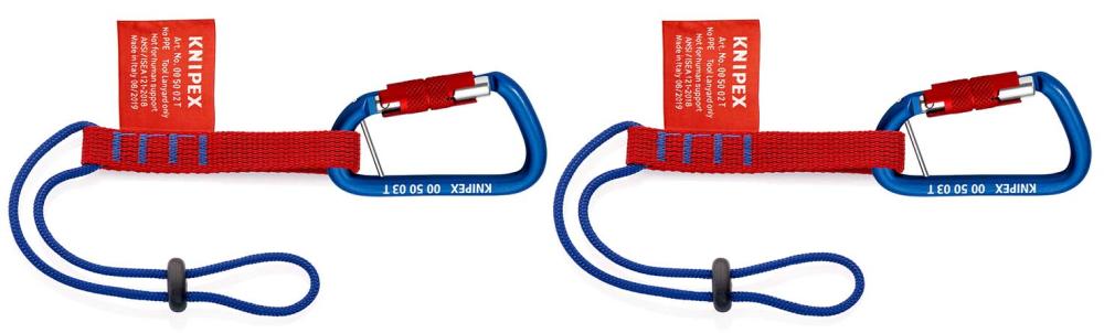 Система страховки инструмента в наборе, 4 пр., адаптер 2 шт, карабин 2 шт