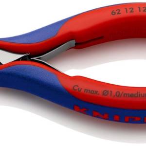 Кусачки торцевые для электроники, без фаски, губки 15°, 120 мм, 2-комп ручки