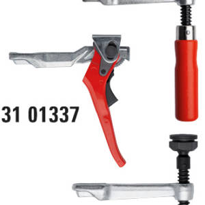 Запчасть: Подвижная скоба-ползун с рычажной рукояткой для струбцин SLV / 120, рейка 27 x 13 мм