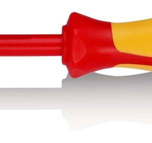 Отвёртка VDE Pozidriv PZ 1 x 80 мм, с узким концом, длина 187 мм, диэлектрическая