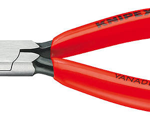 Плоскогубцы для регулировки реле, узкие губки 34 мм, длина 135 мм, фосфатированные, обливные ручки