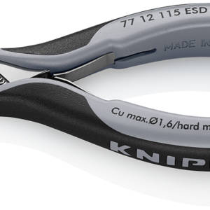 Бокорезы для электроники ESD, округлая головка, зажим для проволоки, 115 мм, 2-комп антистатические ручки, SB