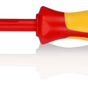 Отвёртка VDE Phillips PH2 x 100 мм, с узким концом, длина 212 мм, диэлектрическая