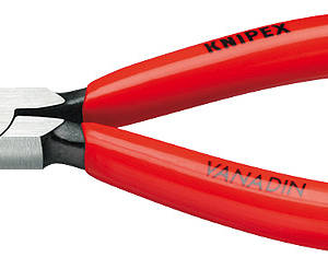 Плоскогубцы захватные прецизионные, плоские щирокие губки, 125 мм, фосфатированные, обливные ручки