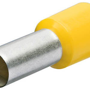 Гильзы контактные изолированные DIN 46228-4 (НШВИ), жёлтые, 6.00 мм², 100 шт, 20 мм, DIN 46228-4