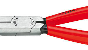 Плоскогубцы механика, плоскокруглые губки, 200 мм, фосфатированные, обливные ручки, SB