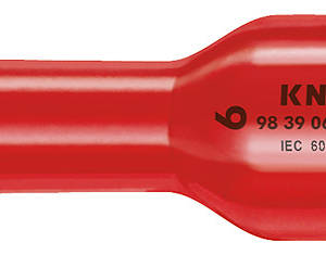 Головка торцевая VDE 3/8" с вставкой-битой с внешним шестигранником 9 мм, диэлектрическая