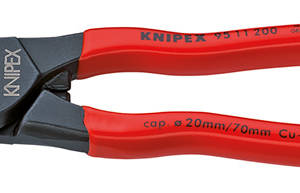 Кабелерез с двойными режущими кромками, Ø 20 мм (70 мм²), длина 200 мм, фосфатированный, обливные ручки, SB