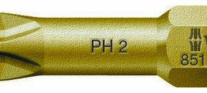 851/1 TH PH бита торсионная, сверхтвёрдая, 1/4" C6.3, PH 3 x 25 мм
