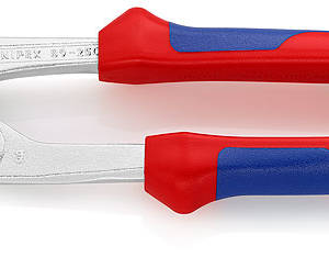 Клещи переставные с гребенчатым шарниром, зев 34 мм, длина 250 мм, хром, 2-комп ручки