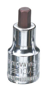 50-31 Головка торцевая с вставкой-битой с внешним шестигранником, 1/2", 8 x 52 мм