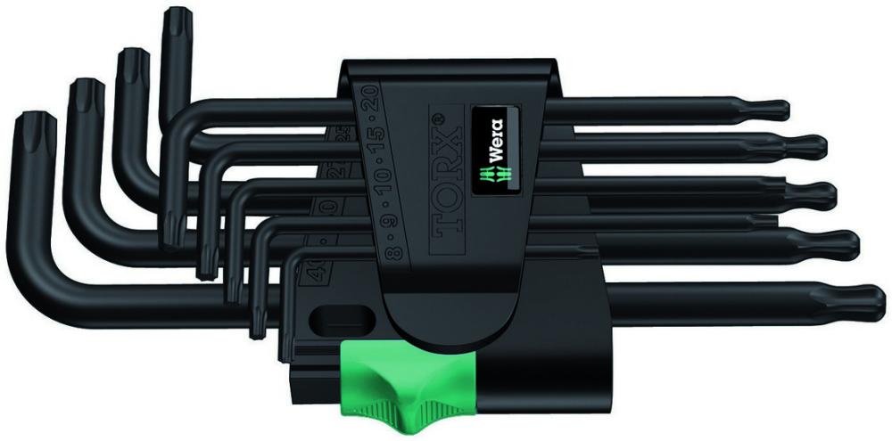 967/9 PKL TORX® BlackLaser 1 Набор Г-образных ключей, с шаром, 9 пр., TX 8/9/10/15/20/25/27/30/40