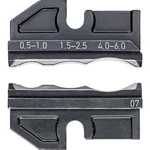 Плашка опрессовочная: термоусадочные соединители, 0.5-6.0 мм², 3 гнезда