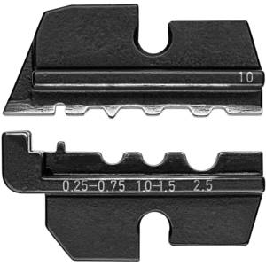 Плашка опрессовочная: неизолированные кабельные наконечники DIN 46237/46341, 0.25-2.5 мм², 3 гнезда