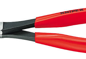 Плоскогубцы монтажные, плоскокруглые губки 34 мм, длина 200 мм, фосфатированные, обливные ручки