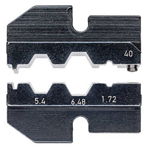 Плашка опрессовочная: коаксиал RG 58/59/62/71/223, 5.4/6.48/1.72 мм, гильзы 6.4/7.6/2.1 мм, 3 гнезда