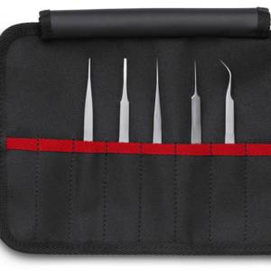 Набор пинцетов прецизионных, 5 пр., нерж, KN-922101/02/03, KN-923101, KN-925101