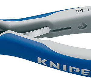 Плоскогубцы захватные прецизионные для электроники, плоские широкие губки, 130 мм, 2-комп ручки