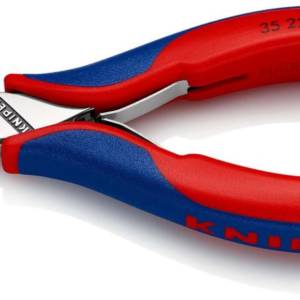 Плоскогубцы захватные для электроники, плоскокруглые губки, 115 мм, 2-комп ручки, SB