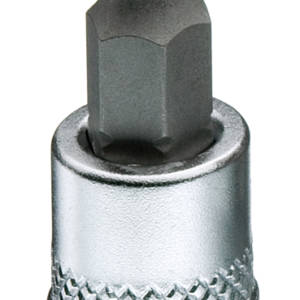 50825-30 Головка торцевая с вставкой-битой с плоским шлицем, 1/4", SL 1.0 x 7.0 x 36 мм