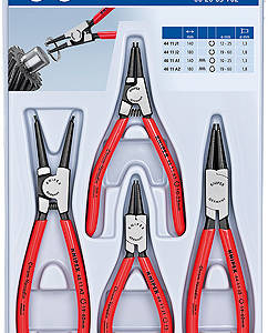 Набор щипцов для внутренних и внешних стопорных колец, 4 пр., BK