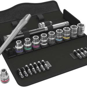 8100 SC 11 Zyklop Metal Switch набор с трещоткой, реверс, 1/2", 28 пр.