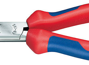 Плоскогубцы механика, плоские широкие губки, 190 мм, хром, 2-комп ручки