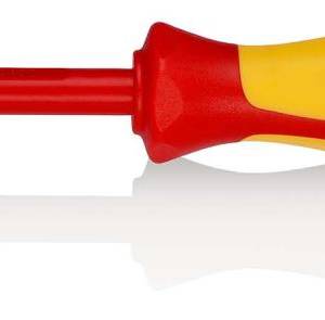 Отвёртка VDE PlusMinus Phillips PH/S 2 x 100 мм, с узким концом, длина 212 мм, диэлектрическая