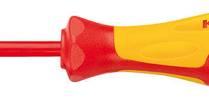 Отвёртка VDE с внешним шестигранником, 2.5 x 75 мм, длина 177 мм, диэлектрическая