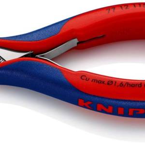 Бокорезы для электроники, округлая головка, зажим для проволоки, 115 мм, 2-комп ручки