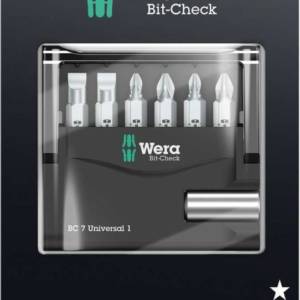 Bit-Check 7 Universal 1 SB набор бит с битодержателем, 7 пр., 1/4" C6.3