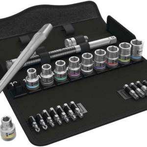 8100 SC 7 Zyklop Metal Push набор с трещоткой, сдвижной квадрат, 1/2", 28 пр.