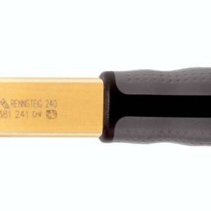 Зубило шлицевое с протектором, ширина резца 28 мм, (26 x 7) x 240 мм, плоско-овальный профиль, лакир