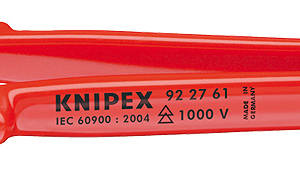 Пинцет VDE захватный прецизионный, зазубренные губки с особо тонкими кончиками, хром, 130 мм