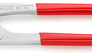 Клещи переставные с гребенчатым шарниром, зев 34 мм, длина 250 мм, хром, обливные ручки