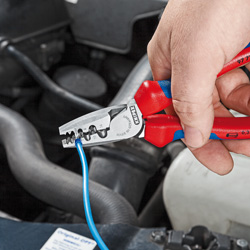 Пресс-клещи VDE, 9 гнёзд, контактные гильзы DIN 46228 1+4, , 0.25-16 мм², 180 мм…2