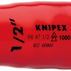 Головка торцевая VDE 1/2" 12-гранная, 1/2", диэлектрическая