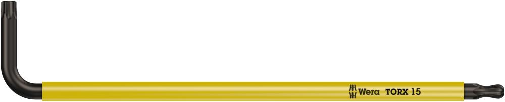 967 SPKL TORX® BO Multicolour Г-образный ключ, BlackLaser, с шаром, TX 15 x 90 мм, с отверстием