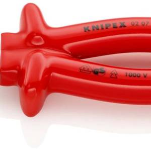 Плоскогубцы комбинированные особой мощности VDE, 200 мм, хром, обливные диэлектрические ручки