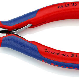 Кусачки торцевые для электроники, маленькая фаска, губки 27°, 115 мм, 2-комп ручки, SB