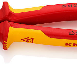 Плоскогубцы комбинированные особой мощности VDE, 225 мм, хром, 2-комп диэлектрические ручки