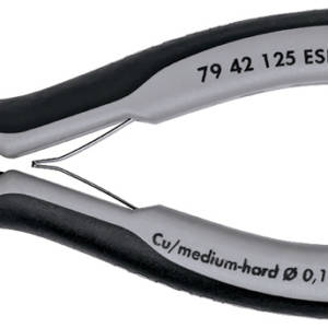 Бокорезы прецизионные ESD, острая головка, 125 мм, 2-комп антистатические ручки, SB