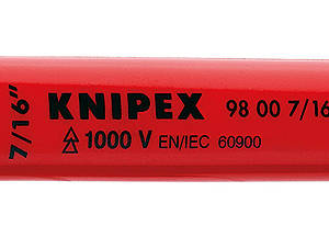 Ключ гаечный рожковый VDE, 7/16", длина 121 мм, диэлектрический